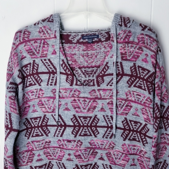 AE Outfitters Baja Southwestern Hooded Sweater - Picture 6 of 11